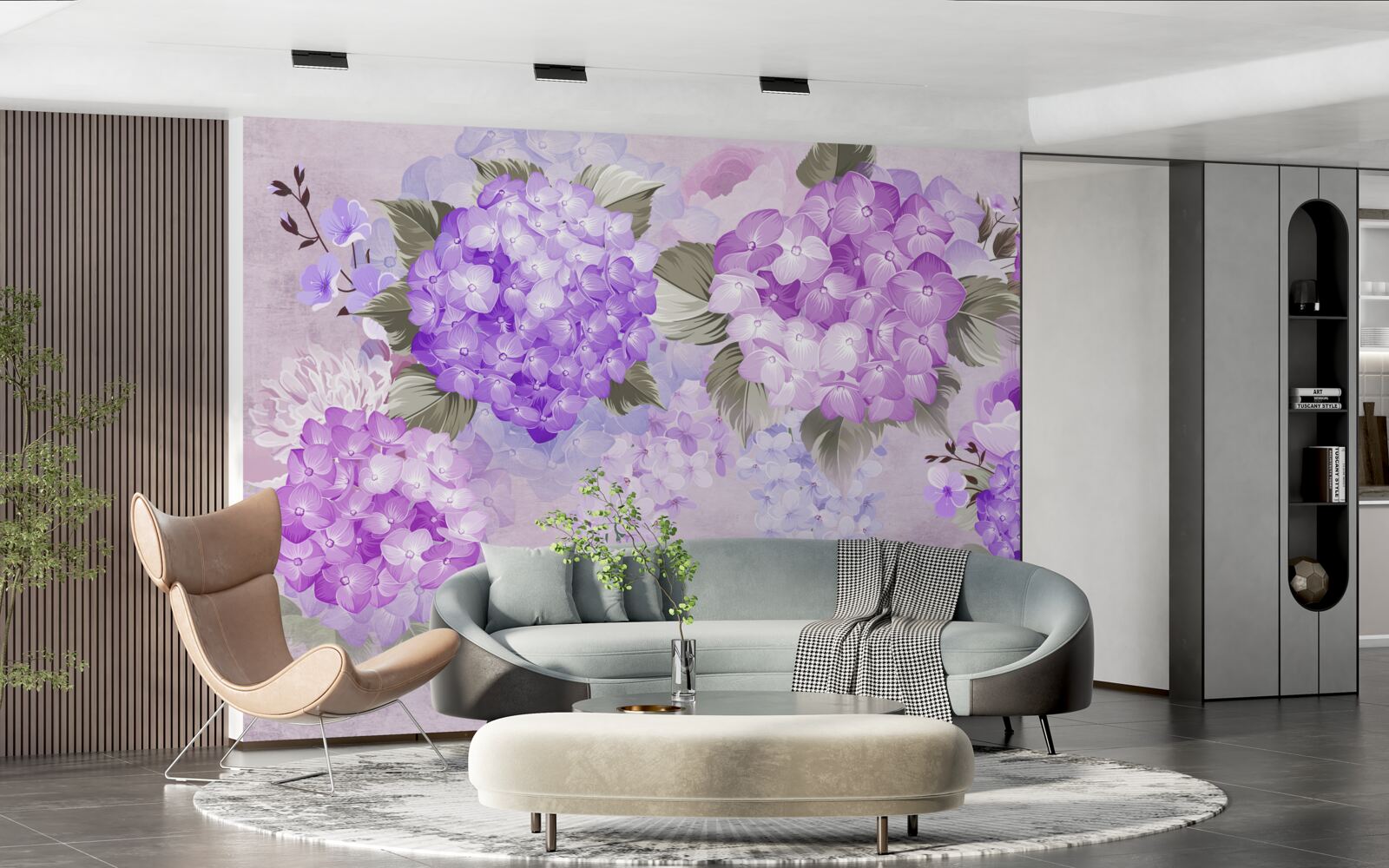 Fototapet combinație de culori în nuanțe de violet