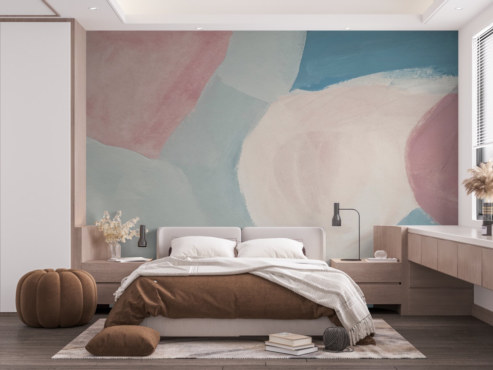 Fototapet pete palide de culoare