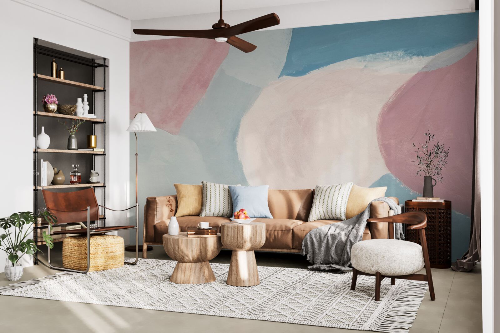 Fototapet pete palide de culoare