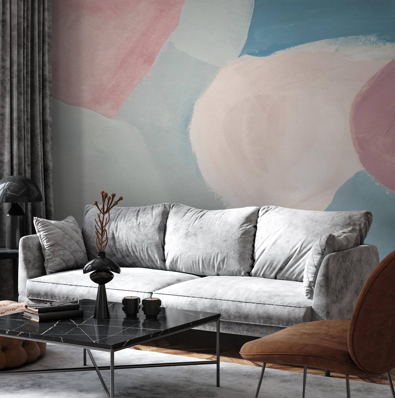 Fototapet pete palide de culoare