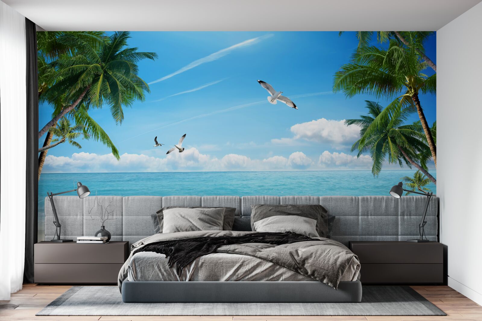 Fototapet ocean și plajă nisipoasă