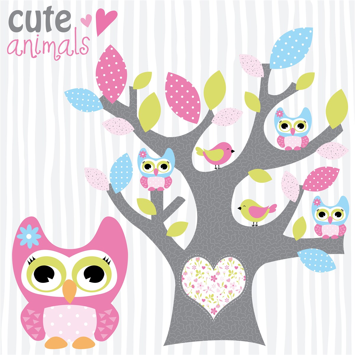 Fototapet pui de bufniță pe ramuri