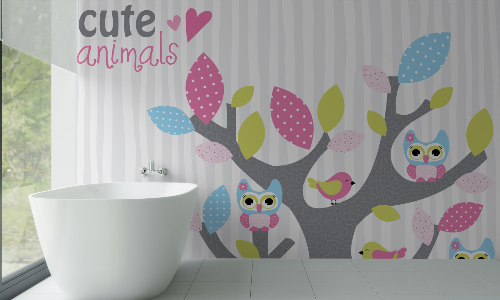 Fototapet pui de bufniță pe ramuri