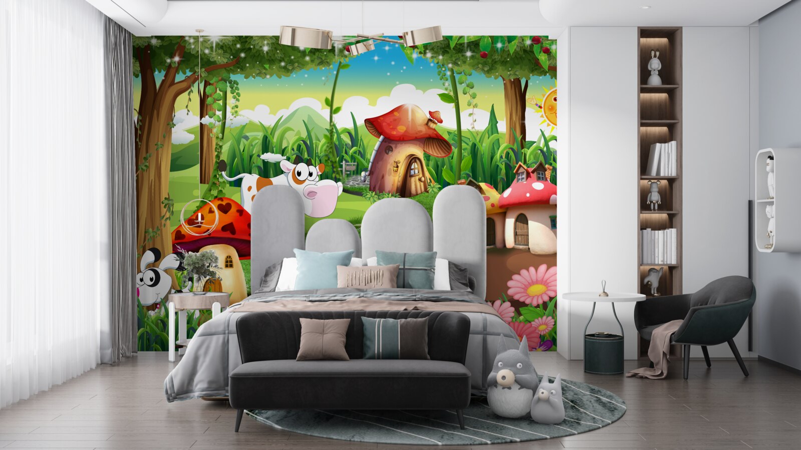 Fototapet cabane magice în lider