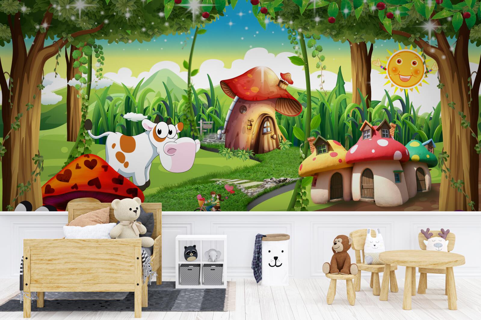 Fototapet cabane magice în lider