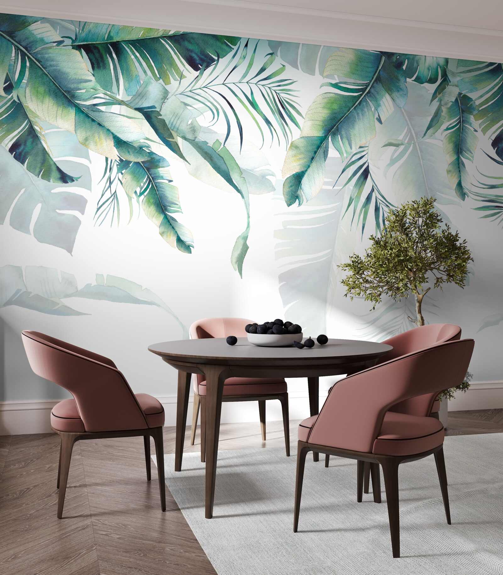 Fototapet frunze verzi tropicale