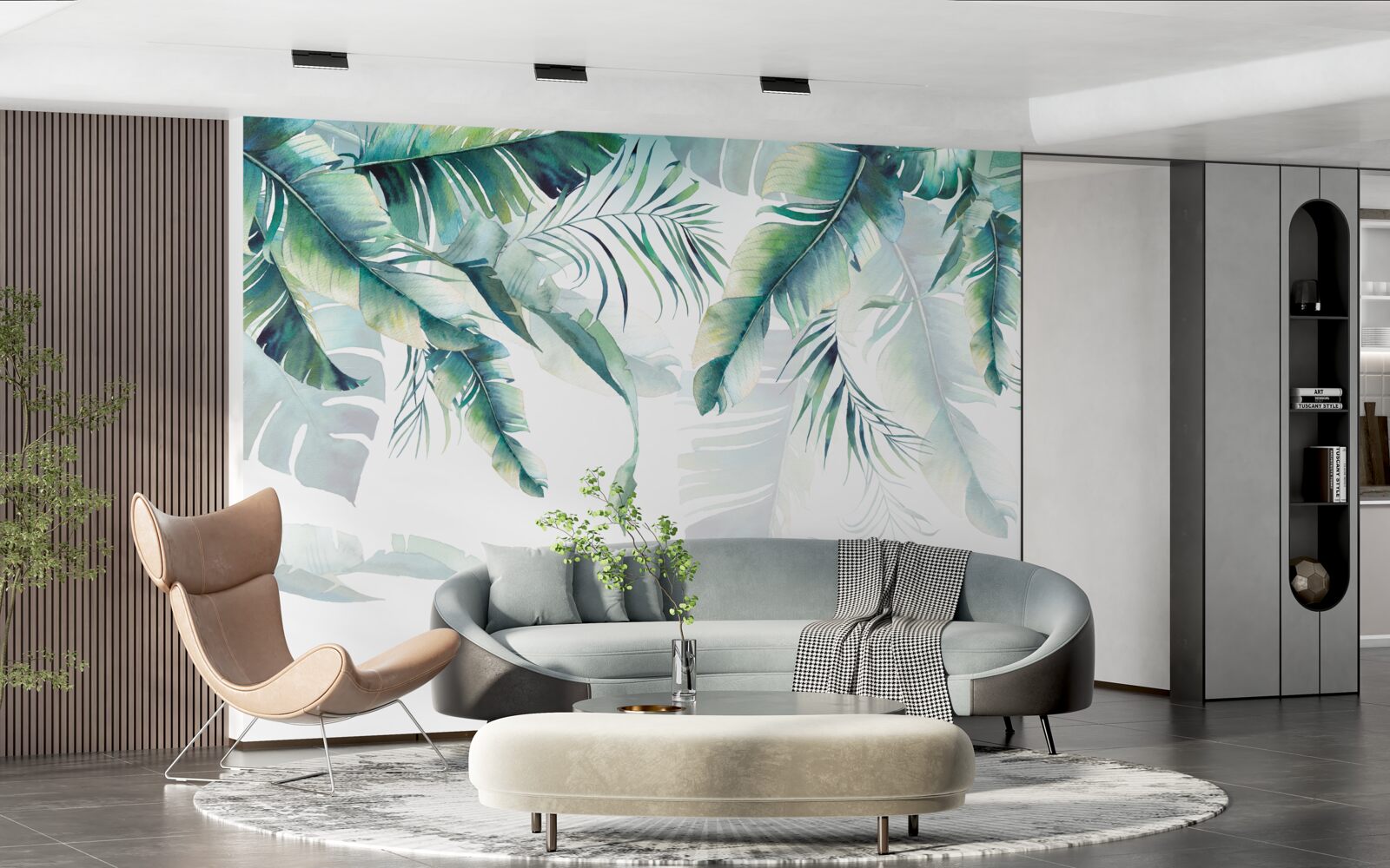 Fototapet frunze verzi tropicale