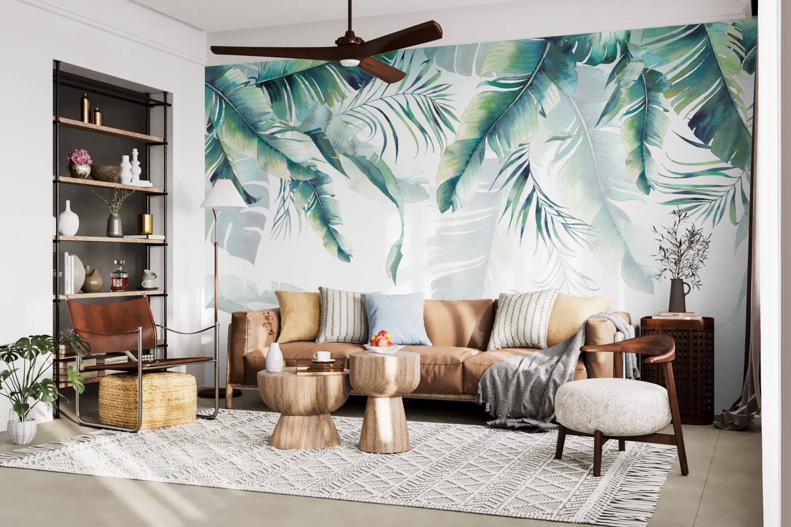 Fototapet frunze verzi tropicale