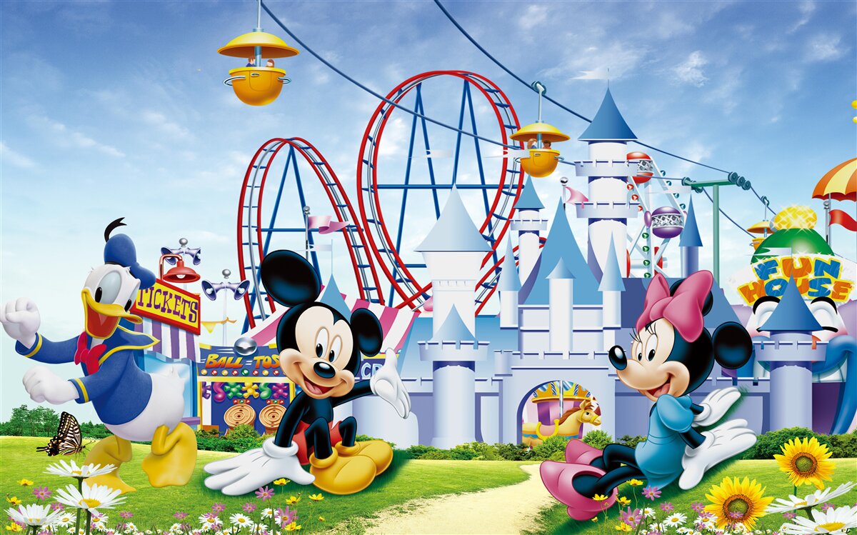 Fototapet personajele principale ale disney