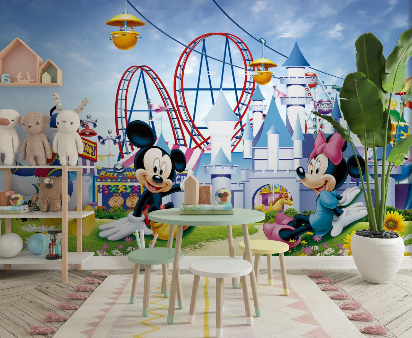 Fototapet personajele principale ale disney