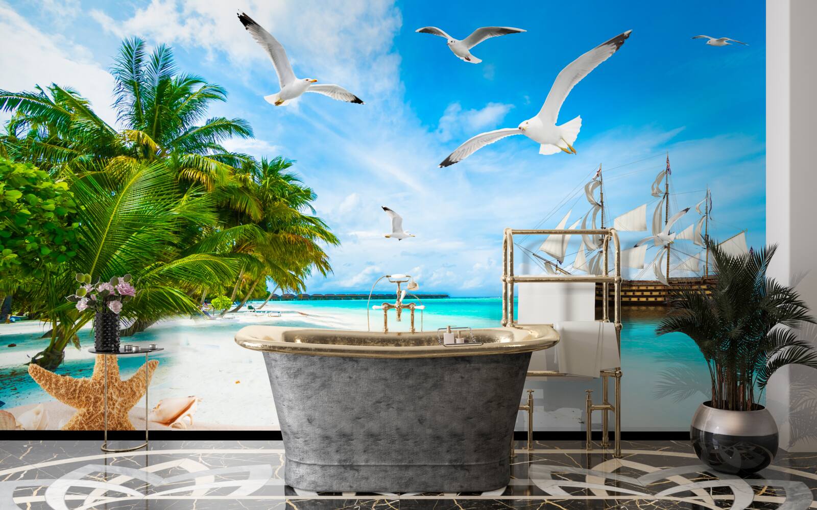 Fototapet moor pe o insulă pustie