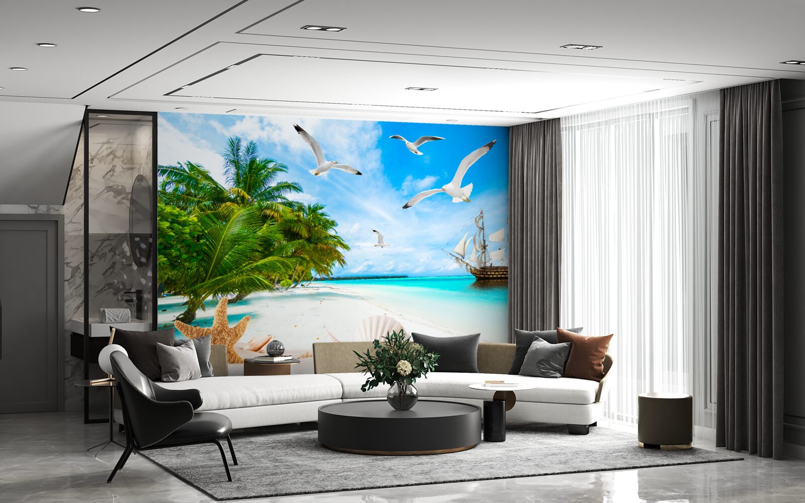 Fototapet moor pe o insulă pustie