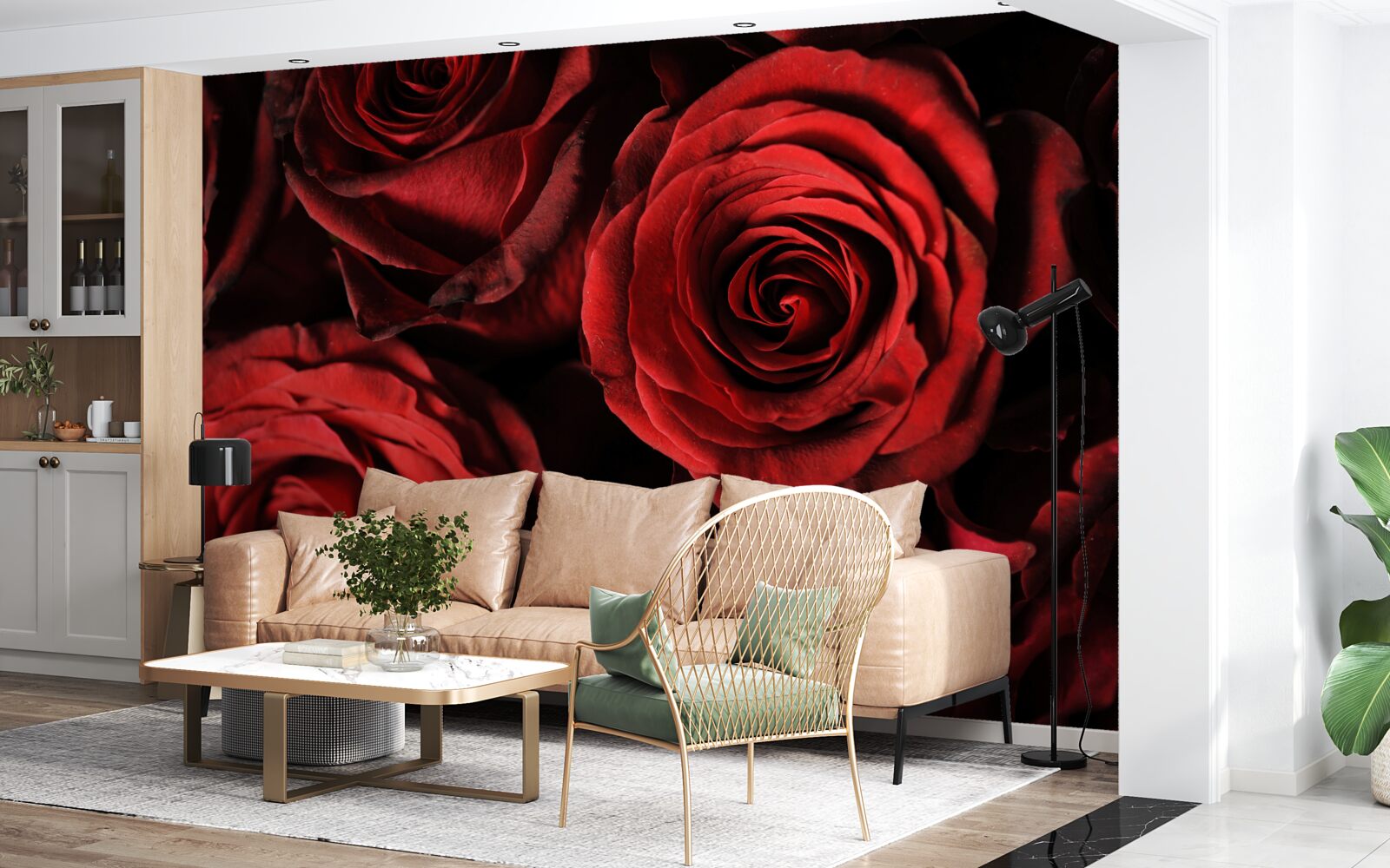 Fototapet trandafirul roșu este întruchiparea frumuseții