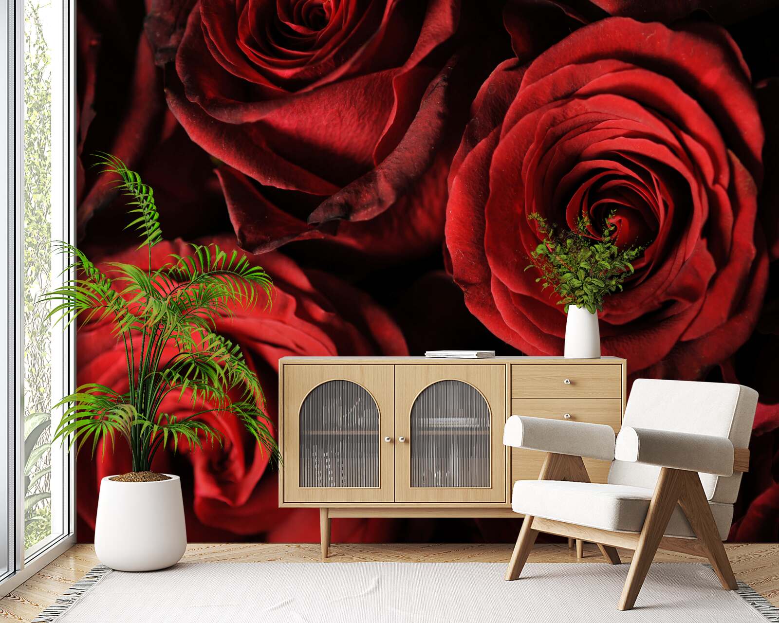 Fototapet trandafirul roșu este întruchiparea frumuseții