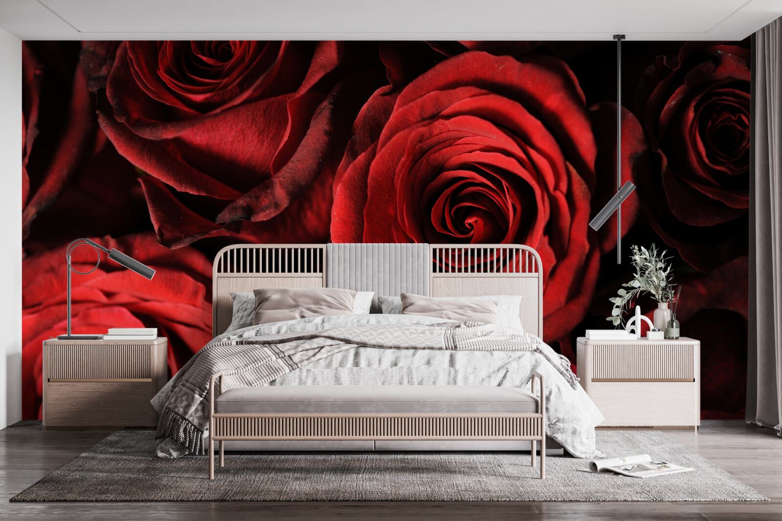 Fototapet trandafirul roșu este întruchiparea frumuseții
