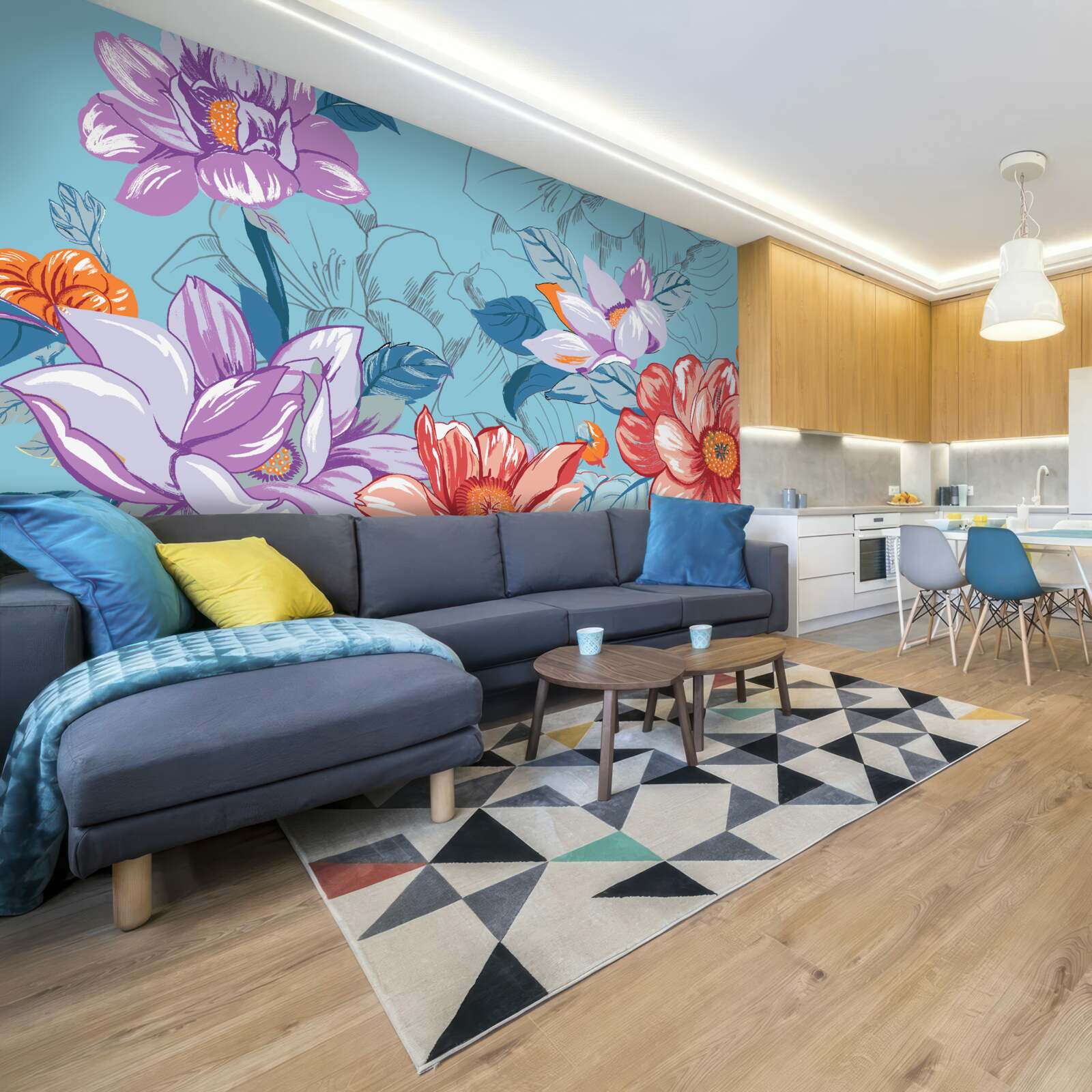 Fototapet Florile de aproape impresionează prin frumusețea lor