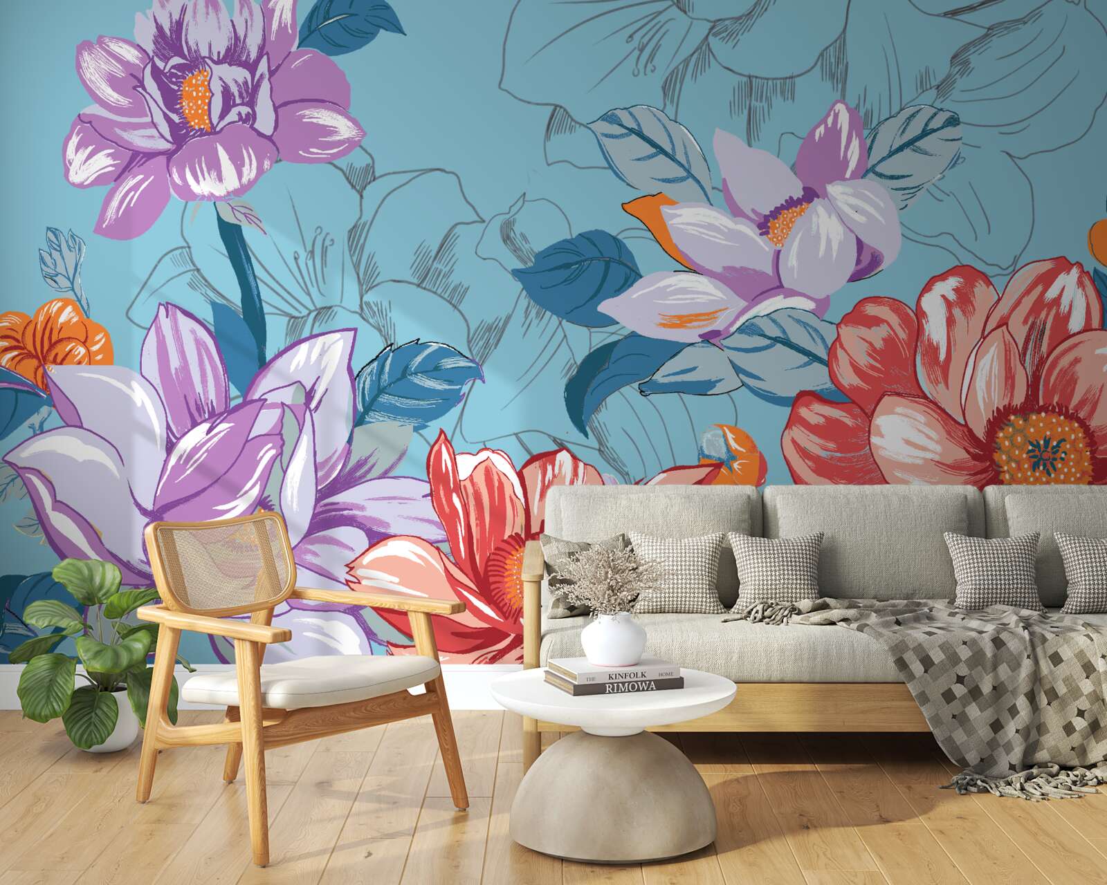 Fototapet Florile de aproape impresionează prin frumusețea lor