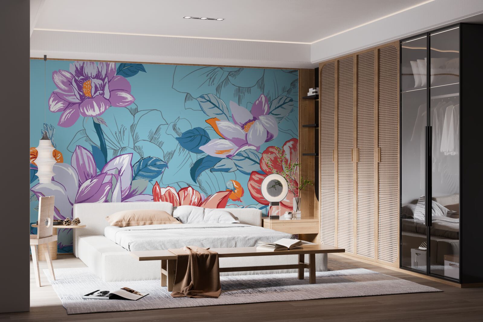 Fototapet Florile de aproape impresionează prin frumusețea lor