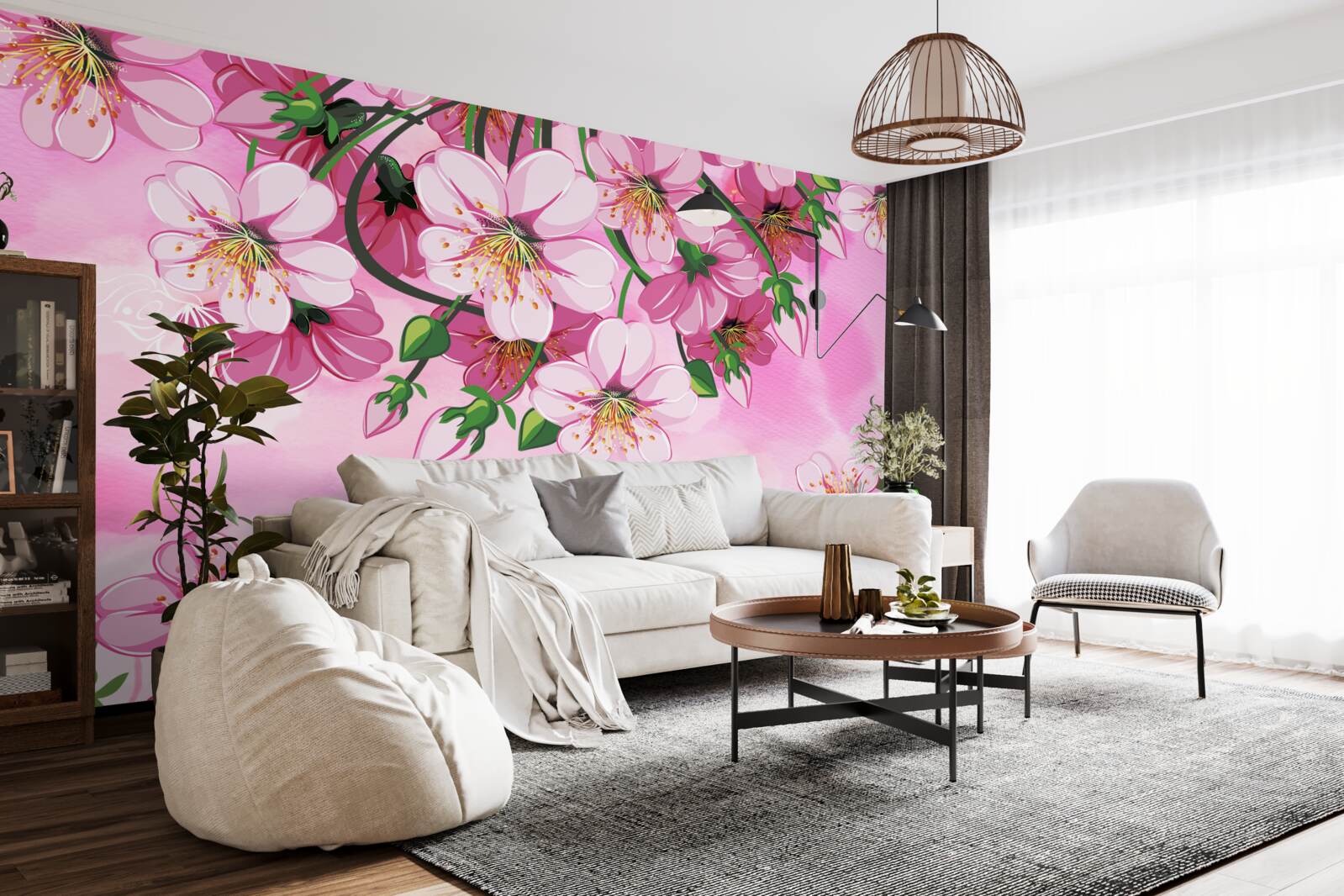 Fototapet Flori de cireș japonez