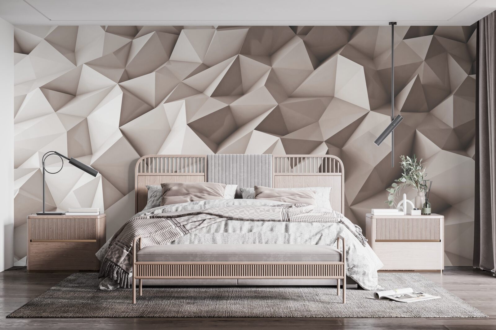 Fototapet modelarea 3D a formelor abstracte