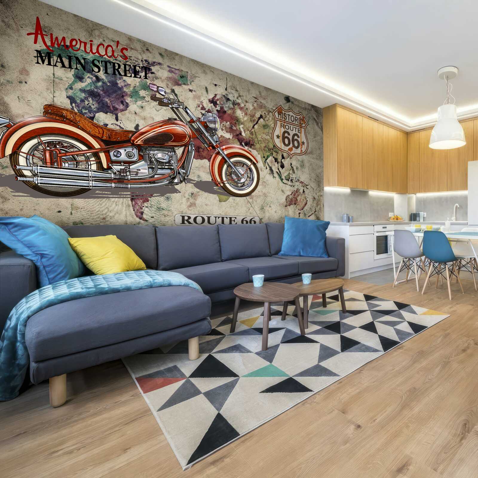 Fototapet motocicletă elegantă din America