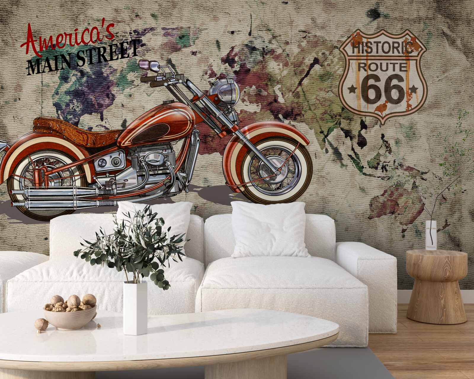 Fototapet motocicletă elegantă din America