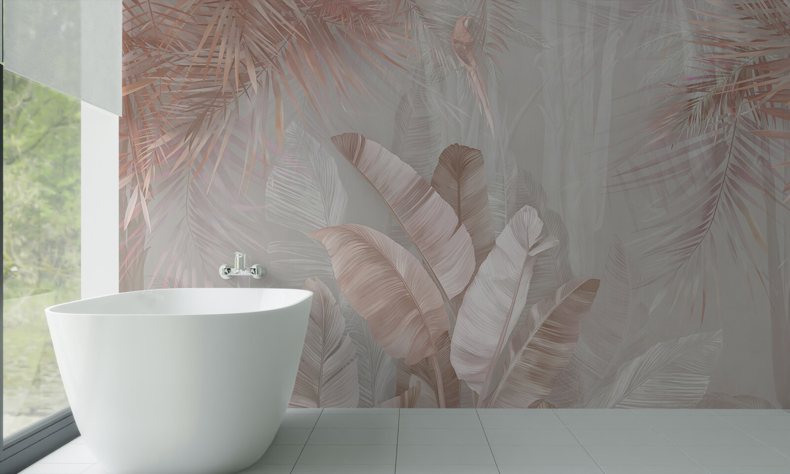 Fototapet dimineață tropicală plină de tandrețe