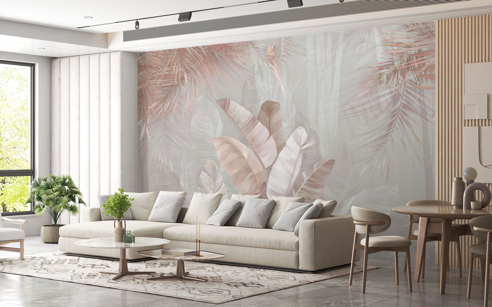 Fototapet dimineață tropicală plină de tandrețe