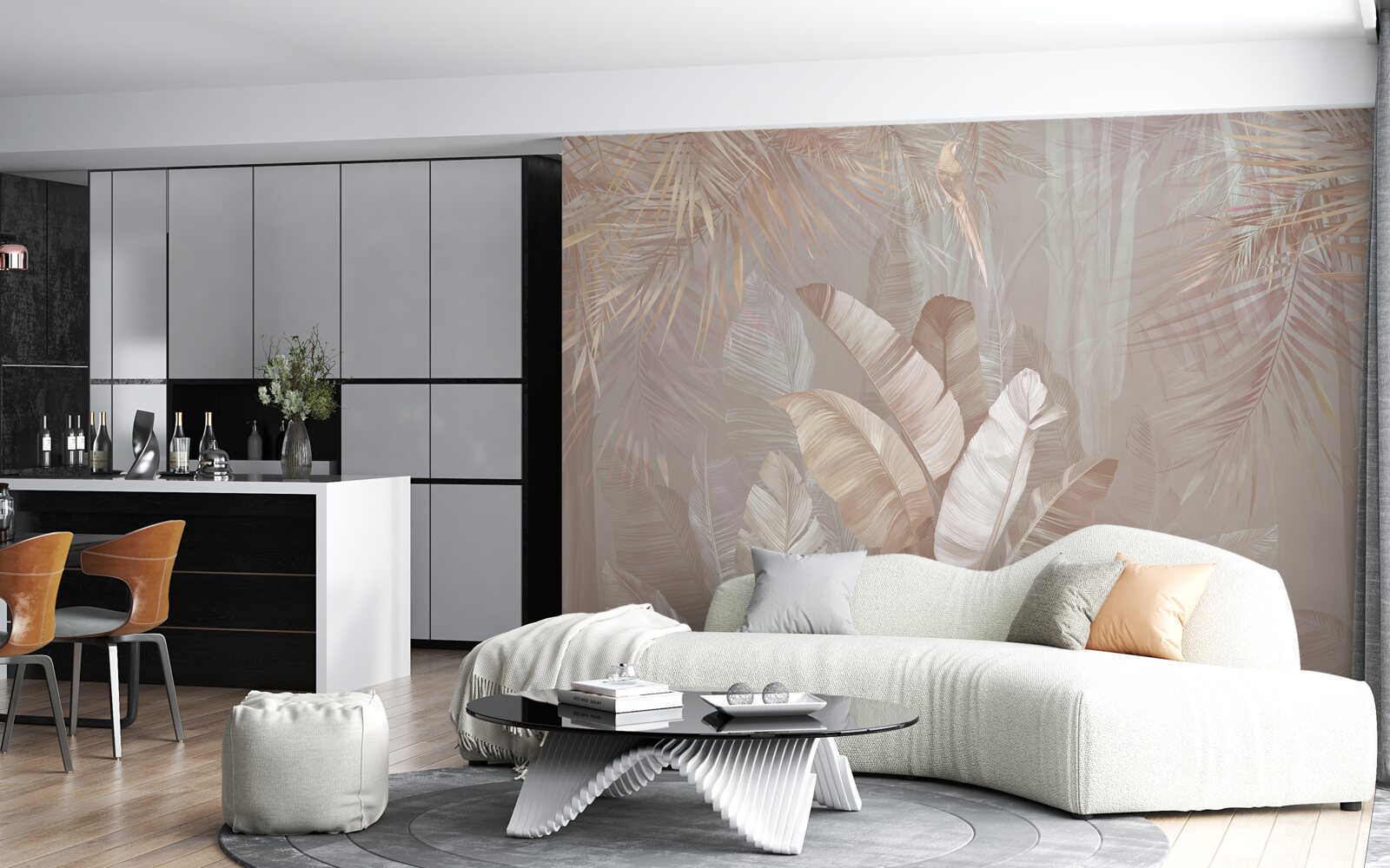 Fototapet buchet de pene multicolore