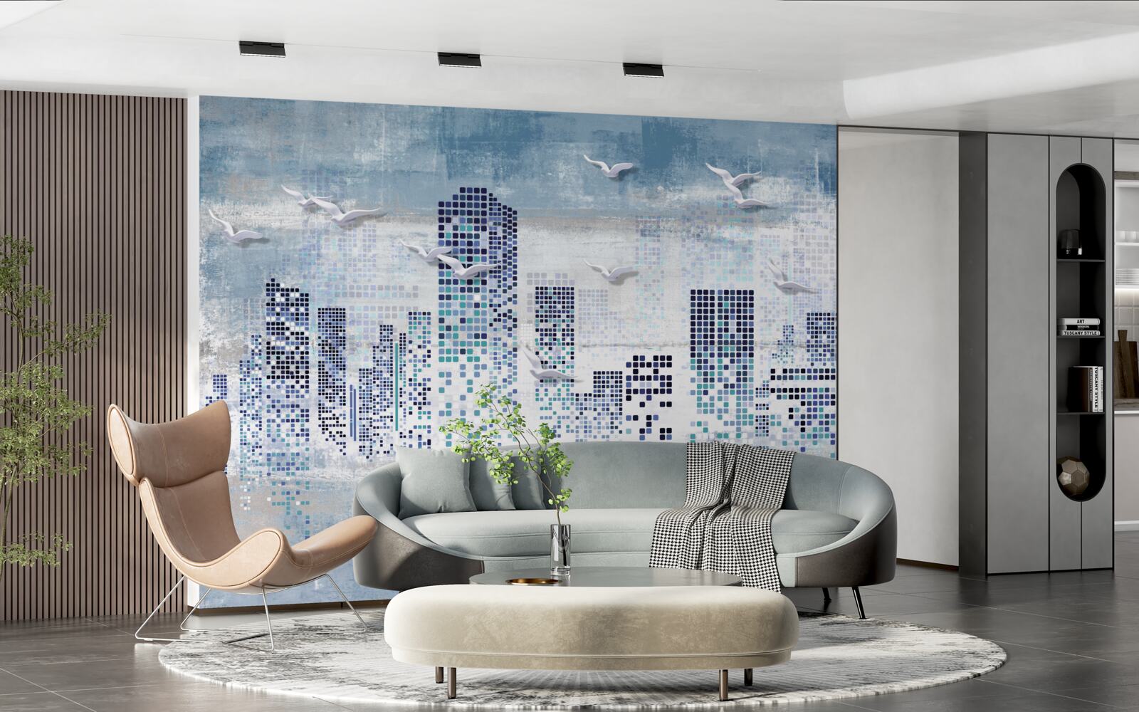 Fototapet new york pixelat