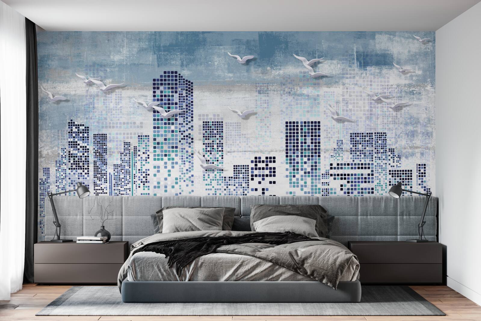 Fototapet new york pixelat