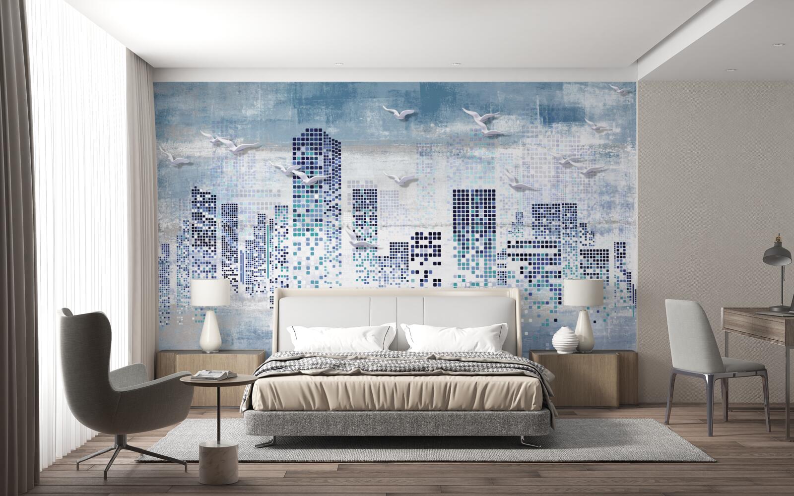 Fototapet new york pixelat