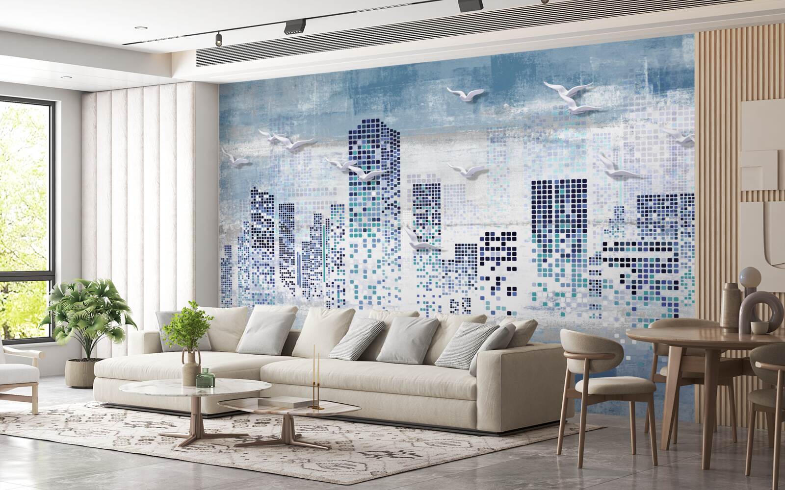 Fototapet new york pixelat