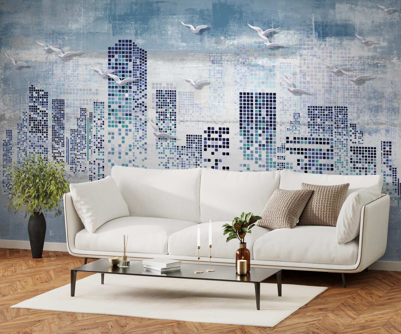 Fototapet new york pixelat