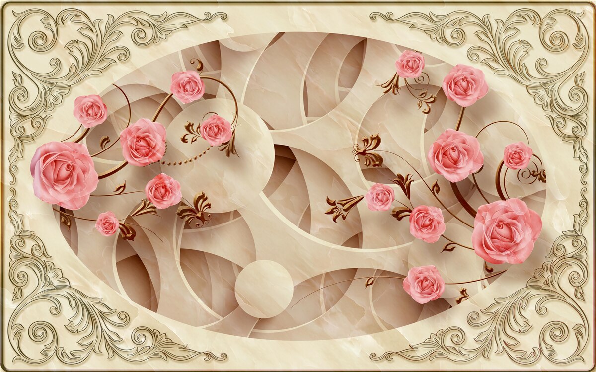 Fototapet mugurii de trandafir au răsărit