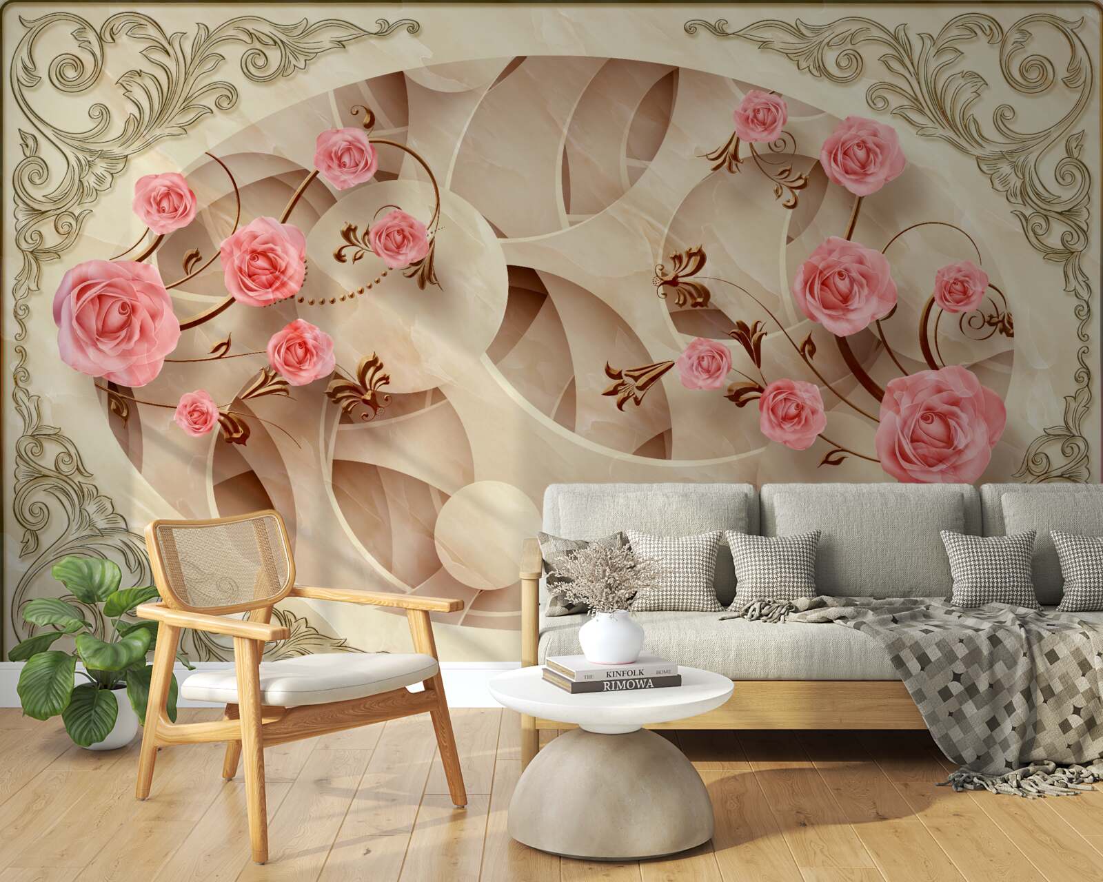 Fototapet mugurii de trandafir au răsărit