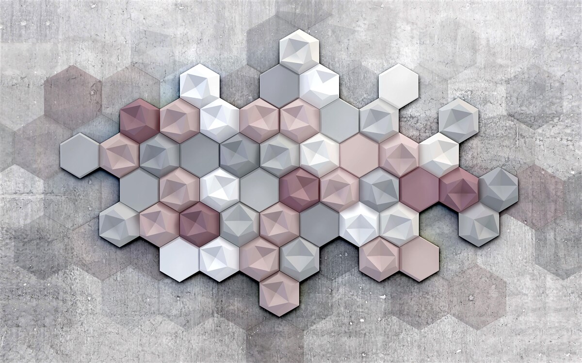 Fototapet structură celulară formată din pentagoni