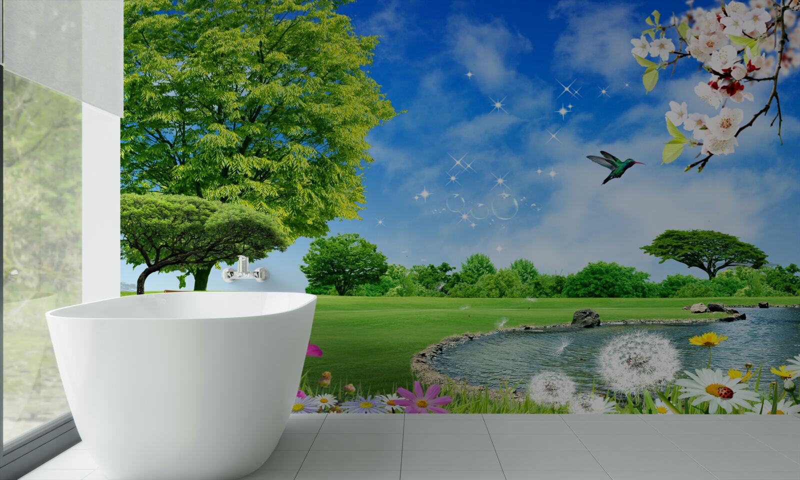 Fototapet vedere panoramică uluitoare peste vară