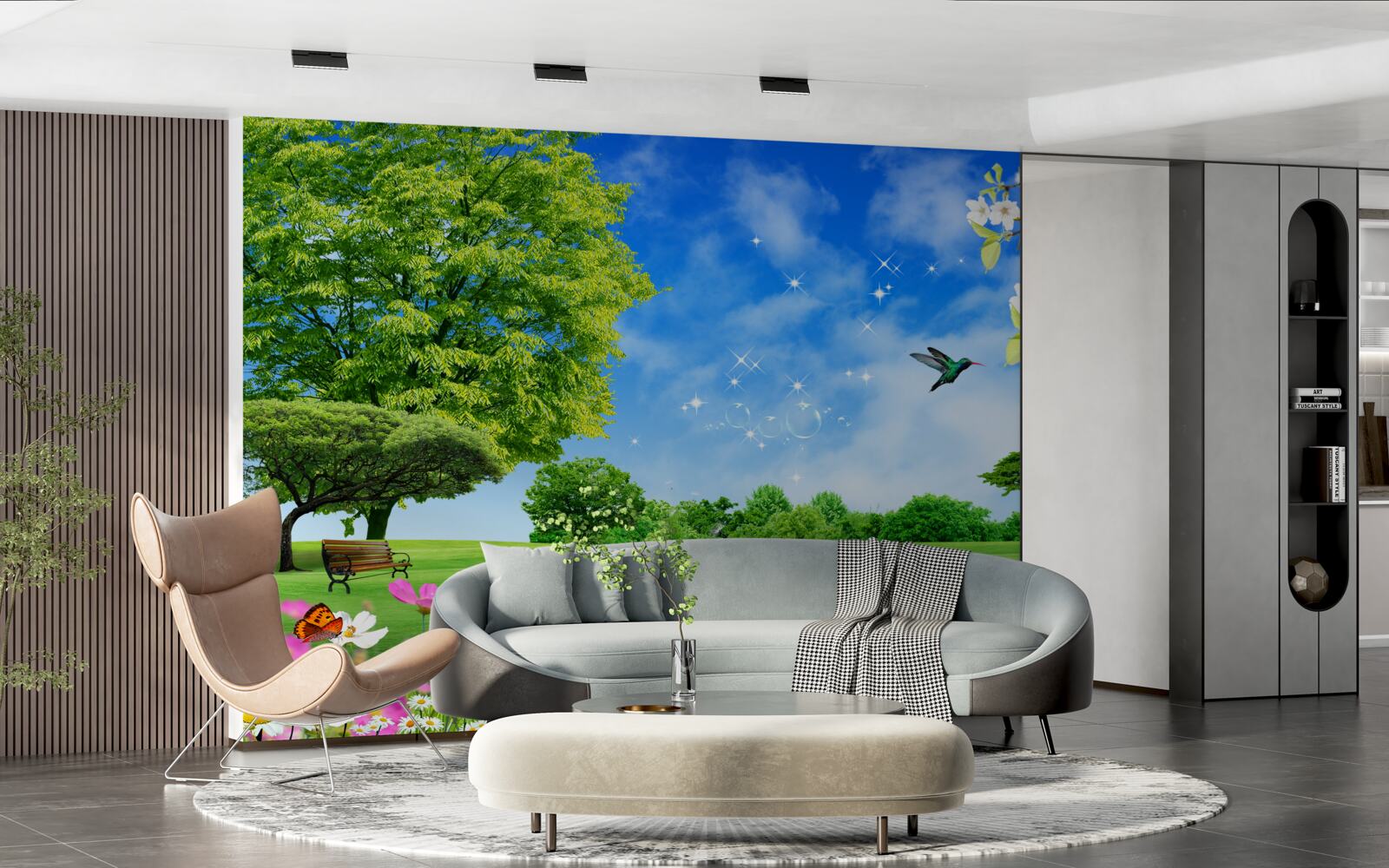 Fototapet vedere panoramică uluitoare peste vară