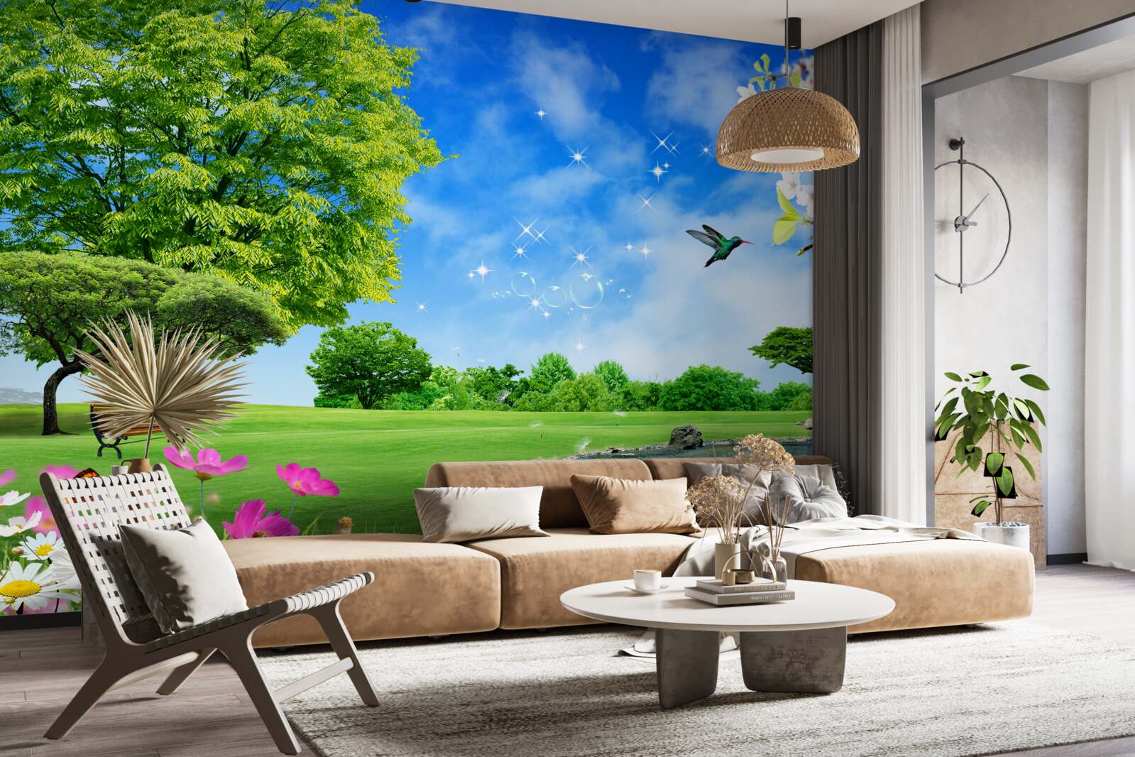 Fototapet vedere panoramică uluitoare peste vară