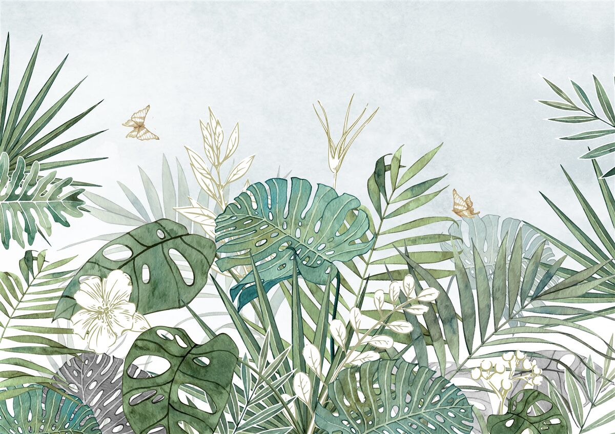 Fototapet diversitatea florei în regiunea tropicală