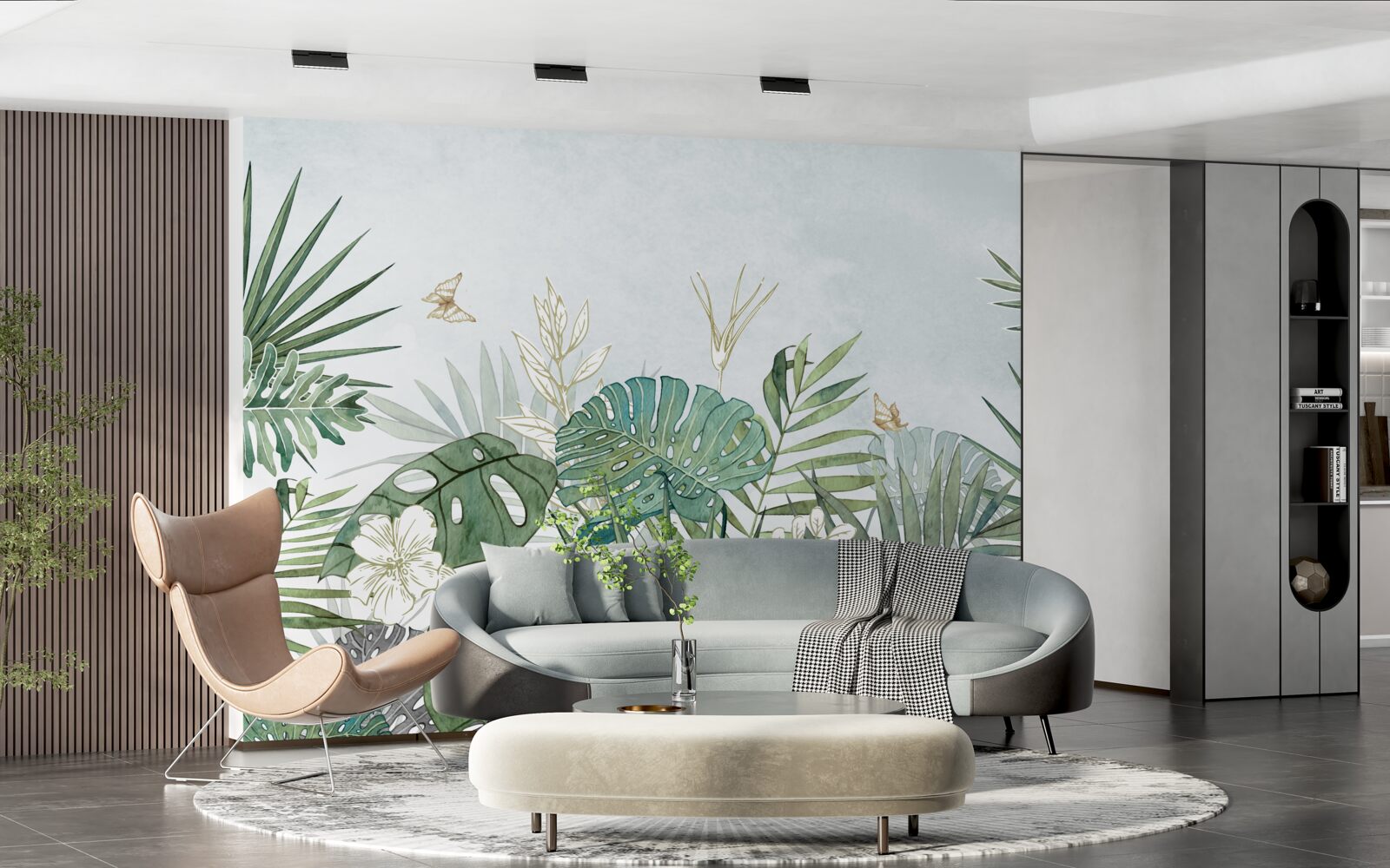 Fototapet diversitatea florei în regiunea tropicală