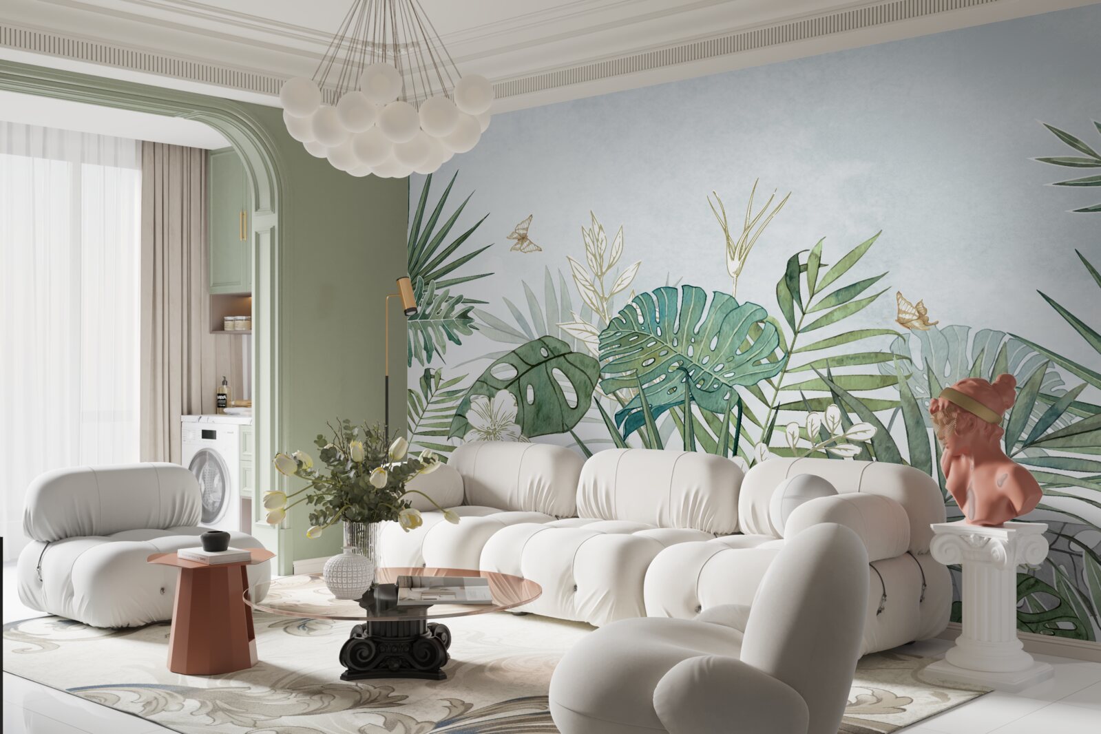 Fototapet diversitatea florei în regiunea tropicală