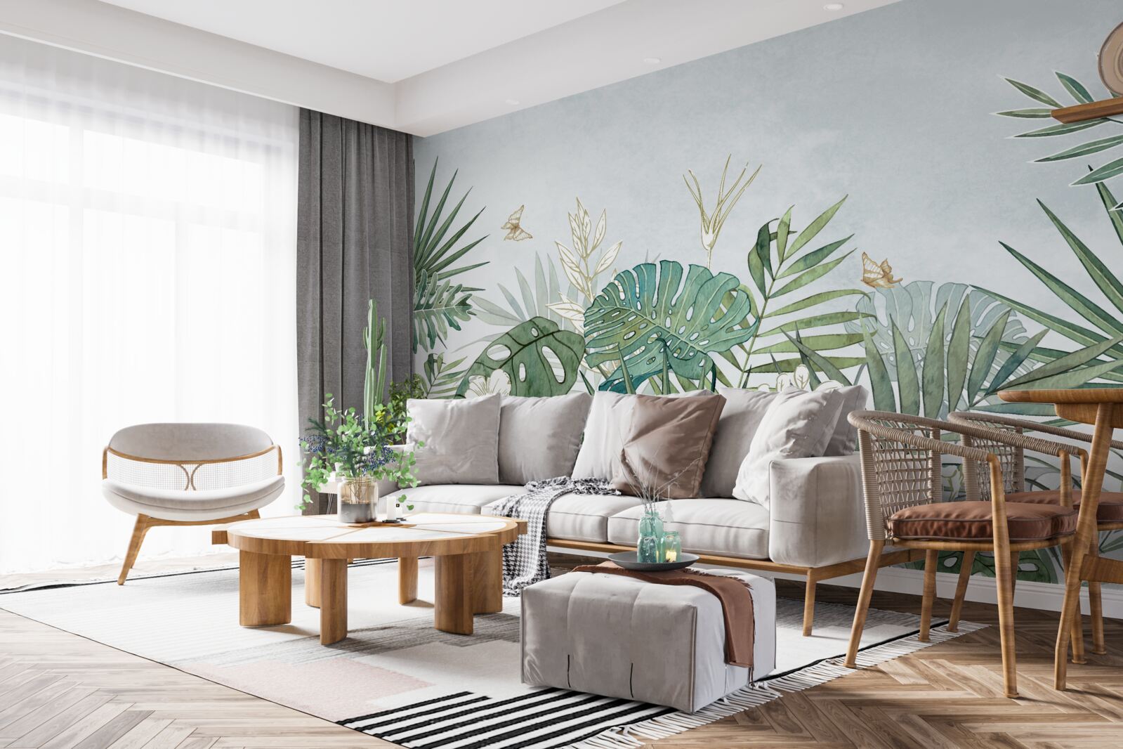 Fototapet diversitatea florei în regiunea tropicală