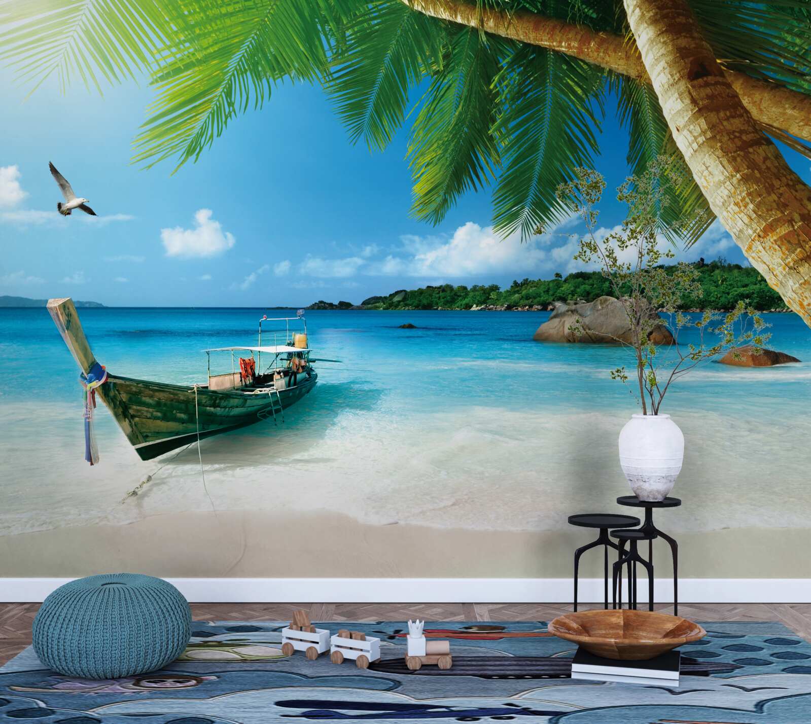 Fototapet chei pe o insulă la malul mării