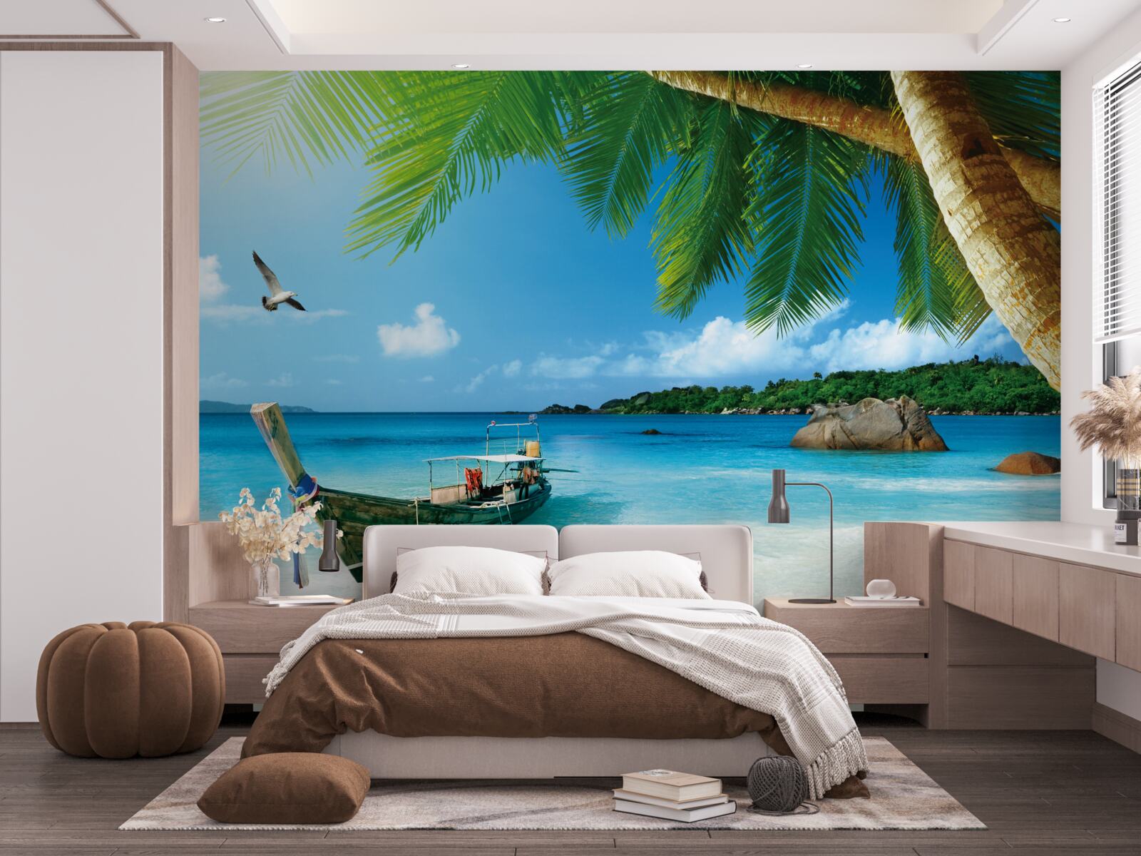 Fototapet chei pe o insulă la malul mării