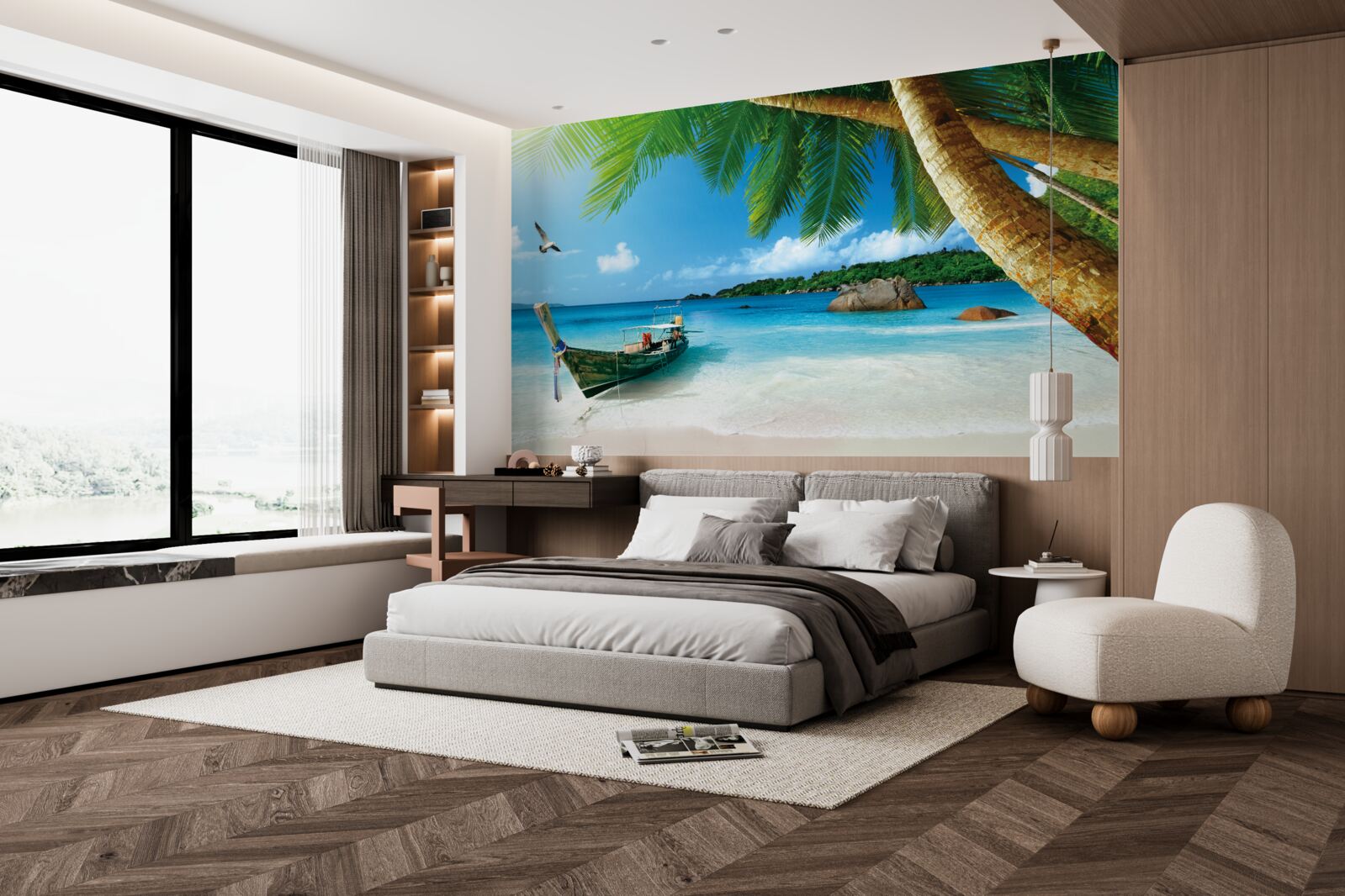 Fototapet chei pe o insulă la malul mării