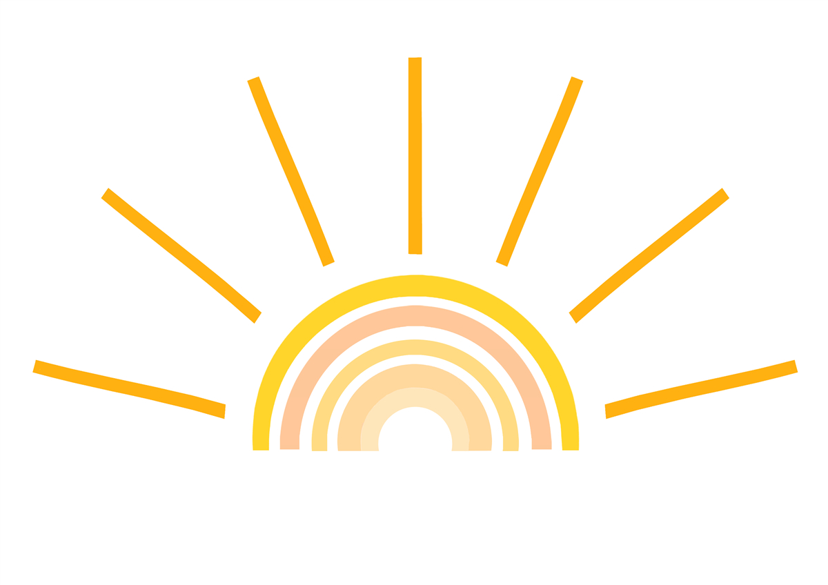 Fototapet imagine abstractă a soarelui