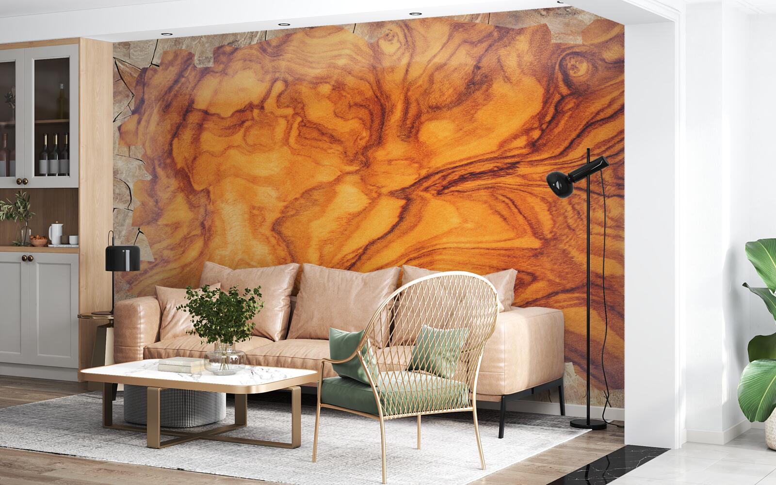 Fototapet lemn brun-roșcat