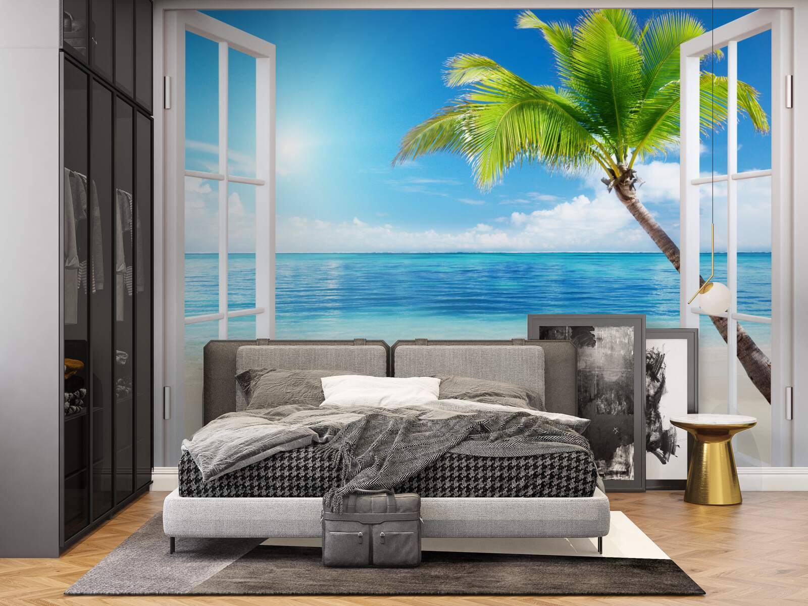 Fototapet În afara ferestrei, un deliciu tropical exotic